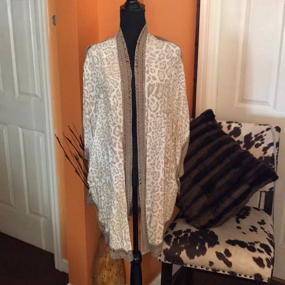 Chico’s Animal Print Kimono
